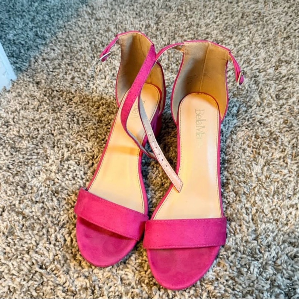 Bella Marie Fuchsia Open-Toe Sandals